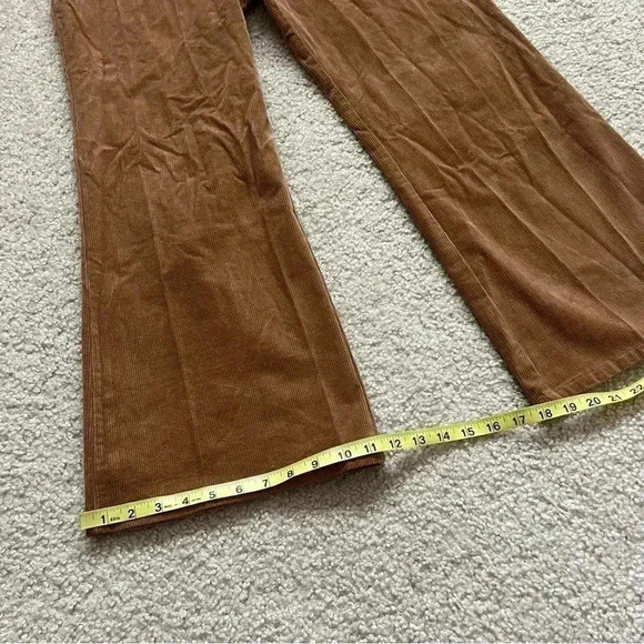 Sadie & Sage Wide Leg Brown Corduroy Pants Women’s Size M Style# AA472093 - Picture 6 of 16
